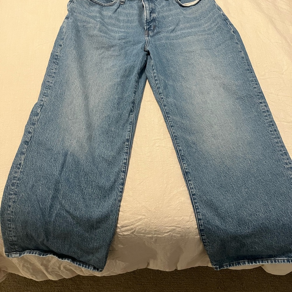 Madewell Women's Wide Leg Blue Jeans